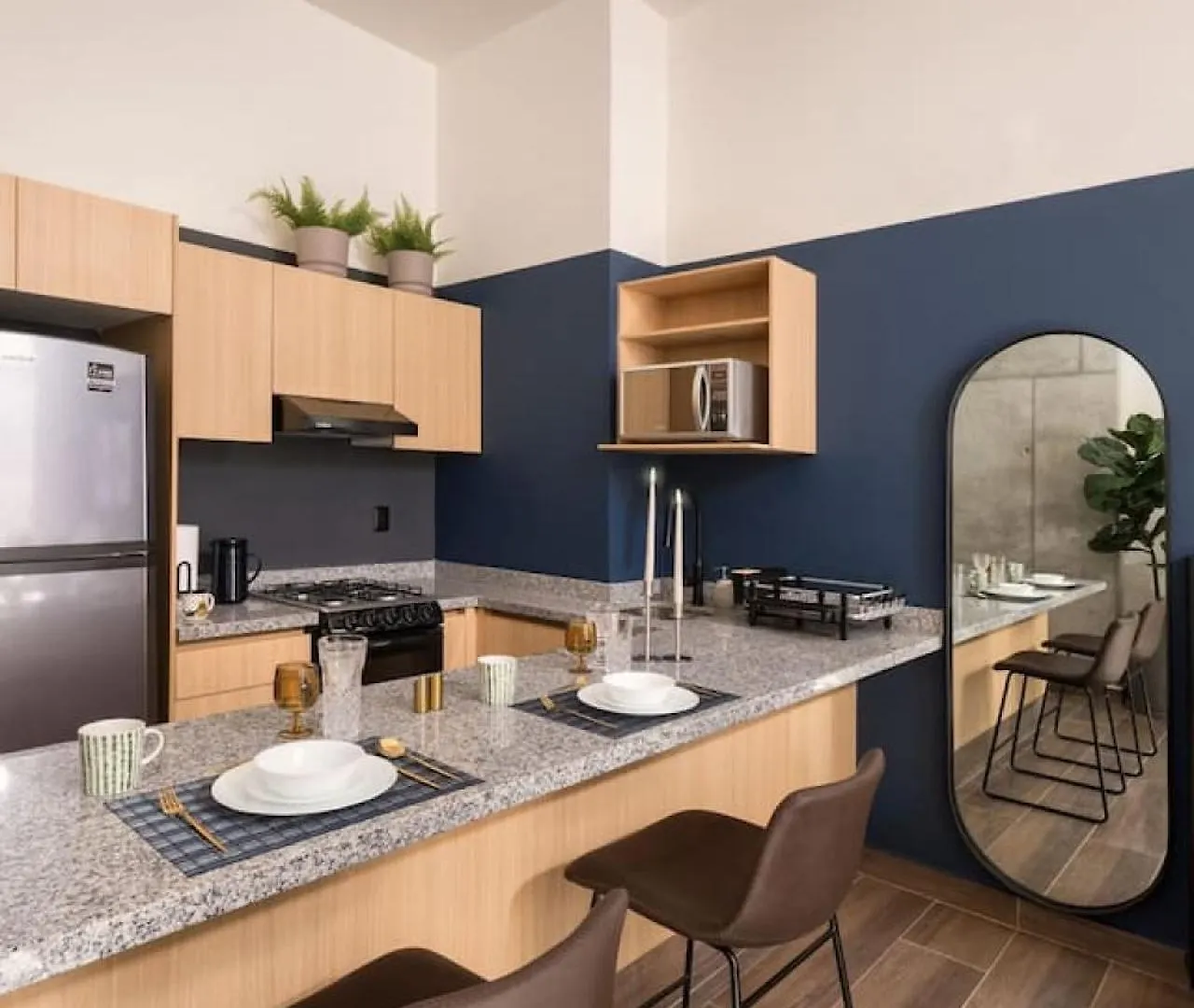 Апартаменты Loft Elegante C Patio Cowork Y Terraza 1 Bd P Panamericano By Tribu Гвадалахара